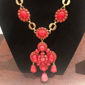 Red and gold necklace.